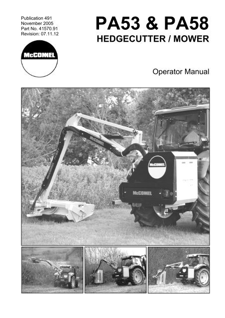 PA53 & PA58 - Operator Manual - McConnel
