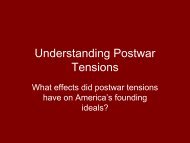 Chapter 26 Understanding Postwar Tensions - Monroe Public Schools