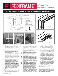 rediflex adjustable frame installation procedure - Bayer Built