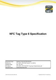 NFC Tag Type 6 Specification - Open NFC