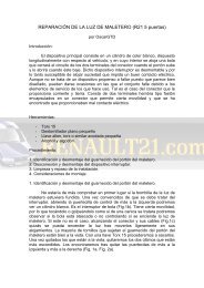 REPARACIN DE LA LUZ DE MALETERO (R21 5 puertas) - Renault 21