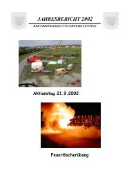 Jahresbericht 2002 - Feuerwehr Lenting