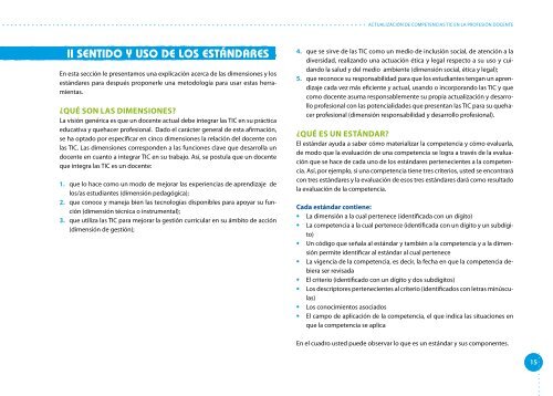 Actualización de Competencias y Estándares TIC en la Profesión Docente 2011