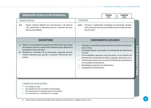 Actualización de Competencias y Estándares TIC en la Profesión Docente 2011