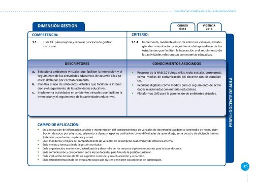 Actualización de Competencias y Estándares TIC en la Profesión Docente 2011