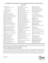 DWS S&P 500 Plus Fund, Classes A, B, C, R, S - DWS Investments