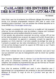cablage entrees sorties automate.pdf - APPER Solaire