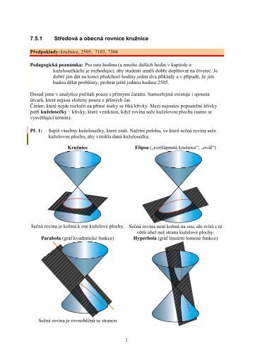 7.5.1 StÅedovÃ¡ a obecnÃ¡ rovnice kruÅ¾nice - Realisticky cz