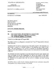 Letter from Fred Ngatia, Advocate to Solicitor General Wanjuki ...