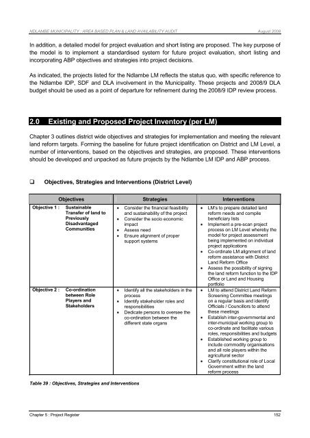 Ndlambe ABP Aug08.pdf - Provincial Spatial Development plan