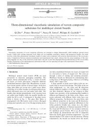 Three-dimensional viscoelastic simulation of woven composite ...