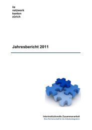 Jahresbericht 2011 iiz-Netzwerk - Amt fÃ¼r Wirtschaft und Arbeit ...