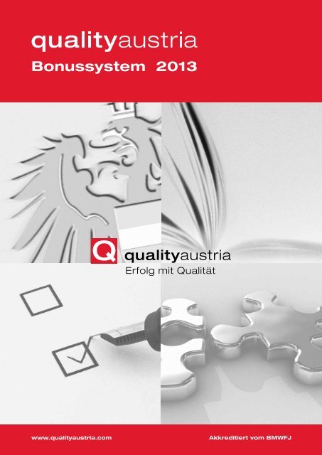 Bonussystem 2013 - Quality Austria
