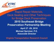 Rapid Repair Materials, Deck Sealing and Other Techniques for ...