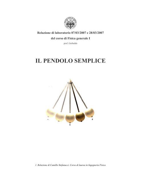 il pendolo semplice - WebPhysics