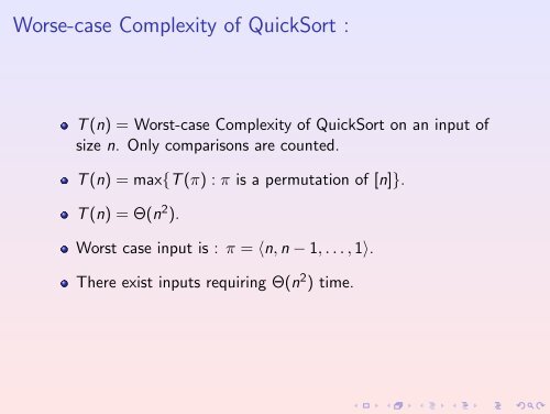 An Introduction to Randomized algorithms - School of Technology ...