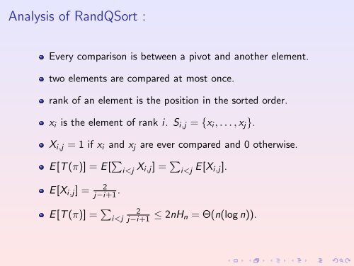 An Introduction to Randomized algorithms - School of Technology ...