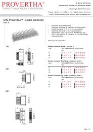 DIN 41620-ISEP* Female connector - PROVERTHA Connectors ...