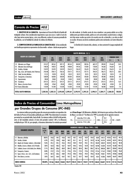 Valores Frecuentes en Soles Porcentajes Frecuentes ... - AELE