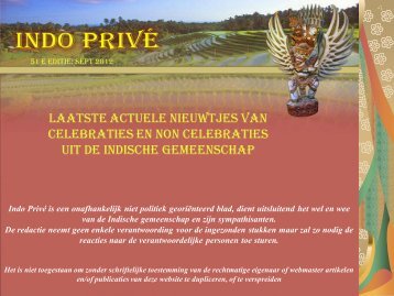 Klik hier voor 51e editie september 2012 - Indo Privé