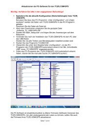 Aktualisieren des TC(R) GSM-GPS - Rutenbeck