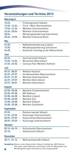 weinliste als download - GWF Frankenwein: Volkach