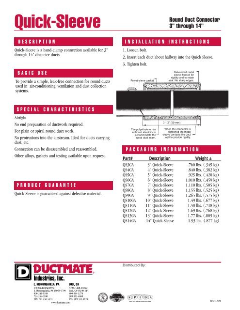 Quick-Sleeve - Allstate Insulation