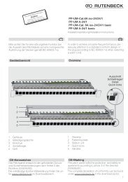 Patchpanel UM-Cat6A iso - Rutenbeck