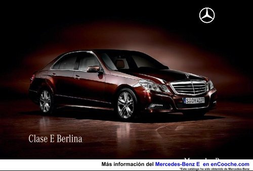 CatÃ¡logo del Mercedes-Benz E en pdf - enCooche.com