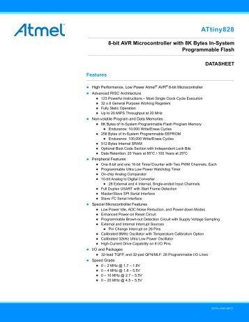 ATtiny828 [DATASHEET]