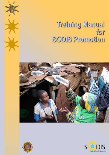 Training Manual for SODIS Promotion