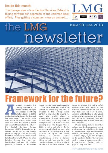 LMG Newsletter - London Market Group