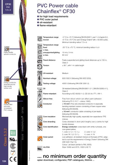 Chainflex cables