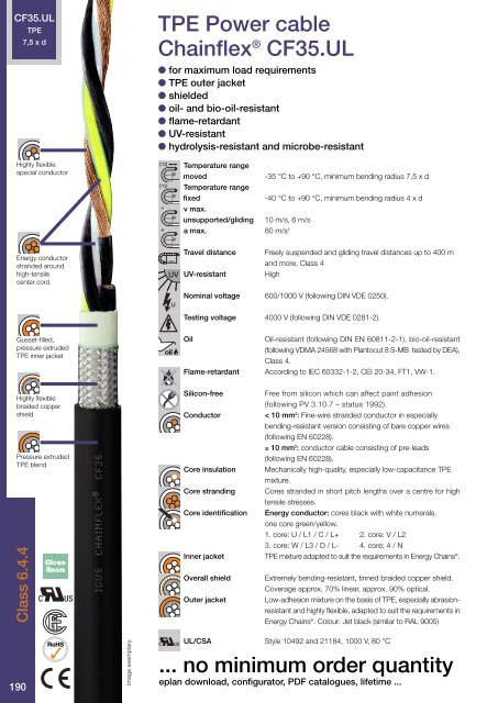 Chainflex cables