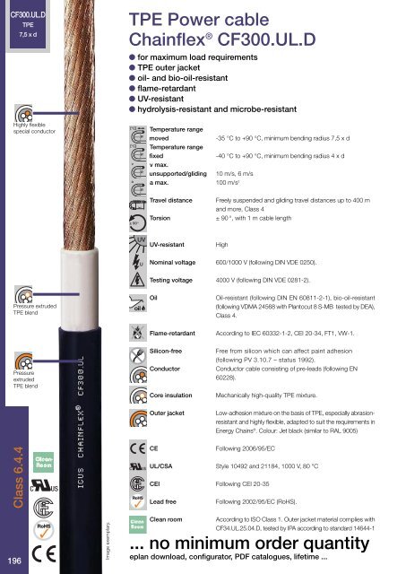 Chainflex cables