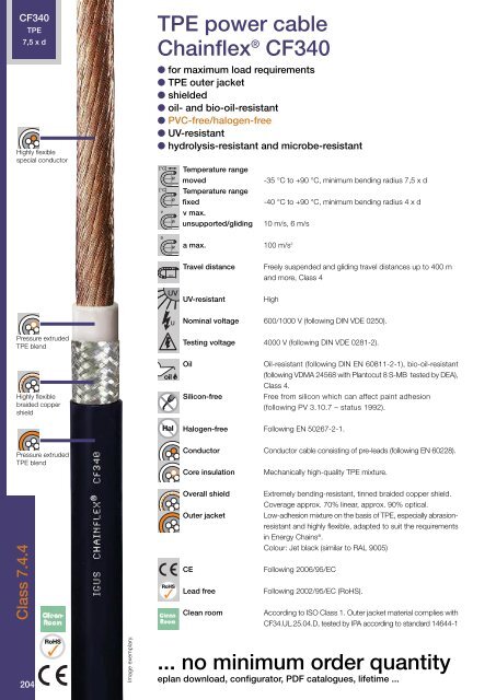 Chainflex cables