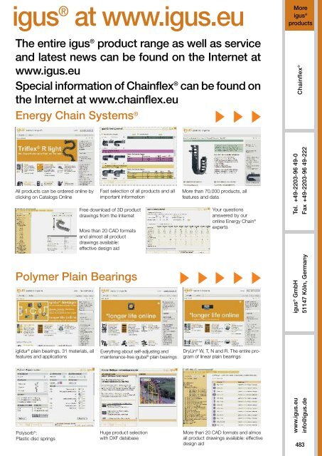 Chainflex cables