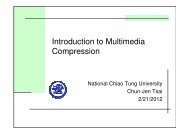 Introduction to Multimedia Compression