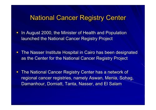 Magnitude of Liver Cancer in Egypt - NCI