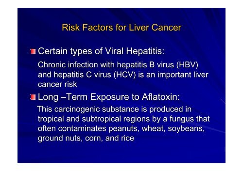 Magnitude of Liver Cancer in Egypt - NCI