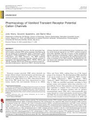 Pharmacology of Vanilloid Transient Receptor Potential Cation ...