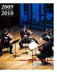 2009-2010 Annual Report - Cleveland Institute of Music