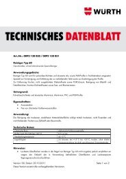 Technisches Merkblatt - FarbenWelt Wimmer