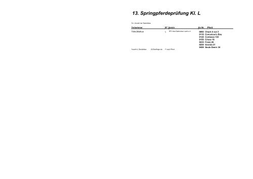 10.2. Springprüfung Kl. L - Reit- und Fahrverein Avenwedde