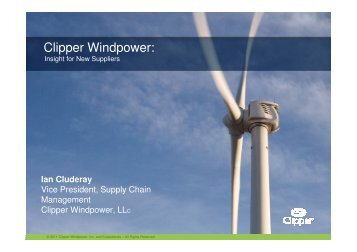 Clipper Windpower:
