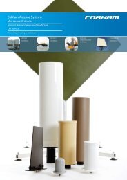 Cobham Antenna Catalogue 2012 - European Antennas