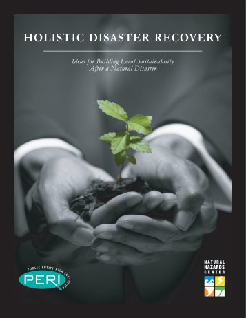 holistic disaster recovery - Community Service Center - University of ...