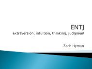 Myers-Briggs Personality Type PowerPoint - VWC