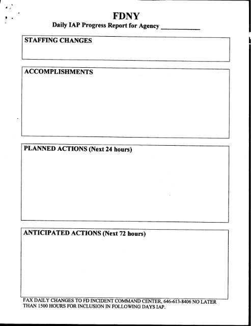 INCIDENT ACTION PLAN . NOVEMBER 5 -7, 2001 0700 -0700 DAILY