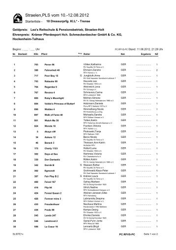 Straelen,PLS vom 10.-12.08.2012 - Reit- und Fahrverein Straelen ...